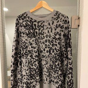 All Saints Leopard Wool Sweater Men's Small